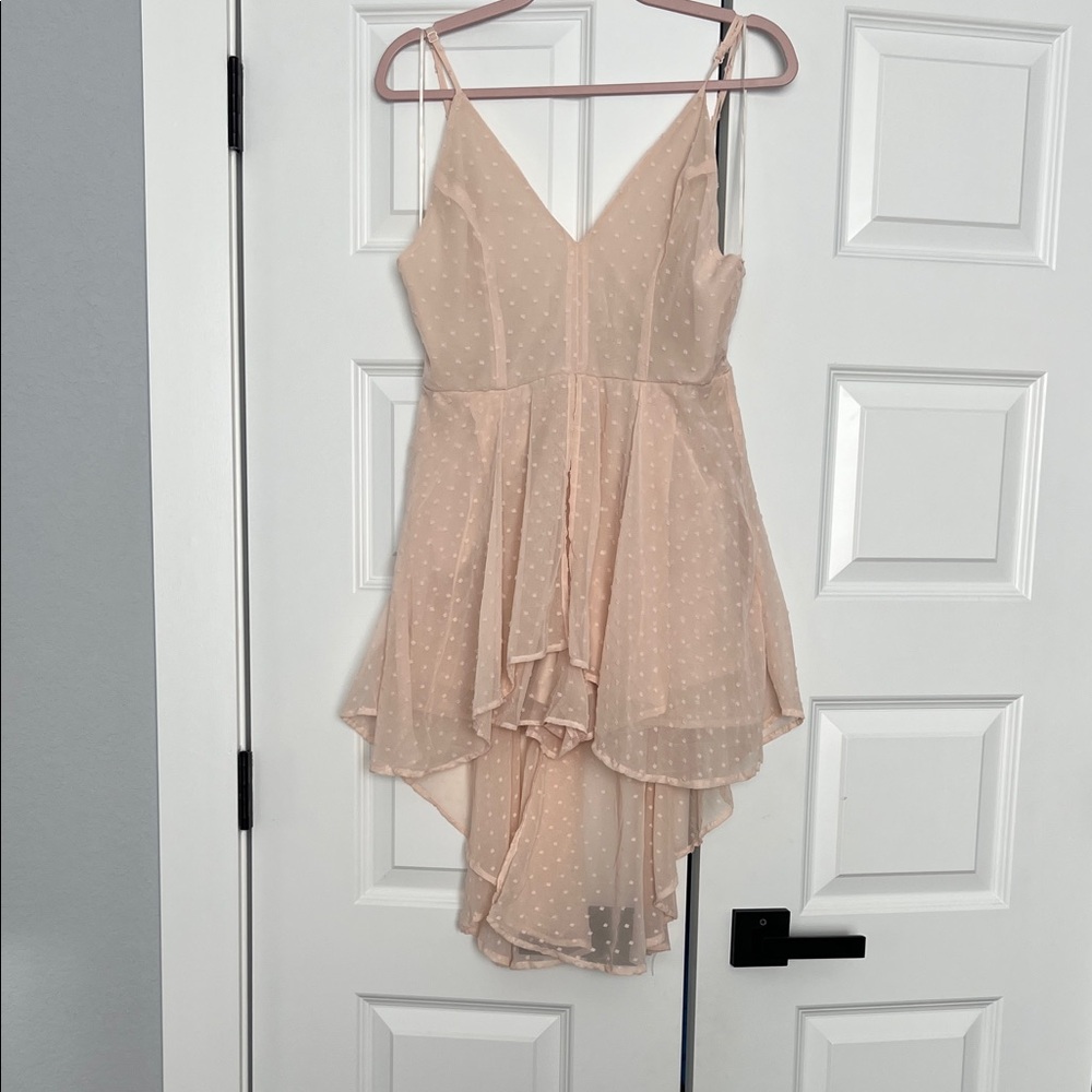 Elegant Cream Sleeveless Dress romper